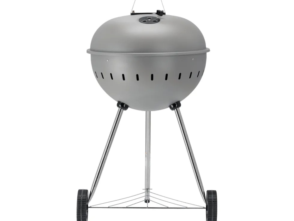 GRILL WĘGLOWY OKRĄGŁY 54CM SZARY