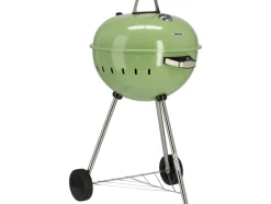 GRILL WĘGLOWY OKRĄGŁY 54CM ZIELONY