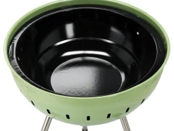 GRILL WĘGLOWY OKRĄGŁY 54CM ZIELONY