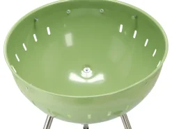 GRILL WĘGLOWY OKRĄGŁY 54CM ZIELONY