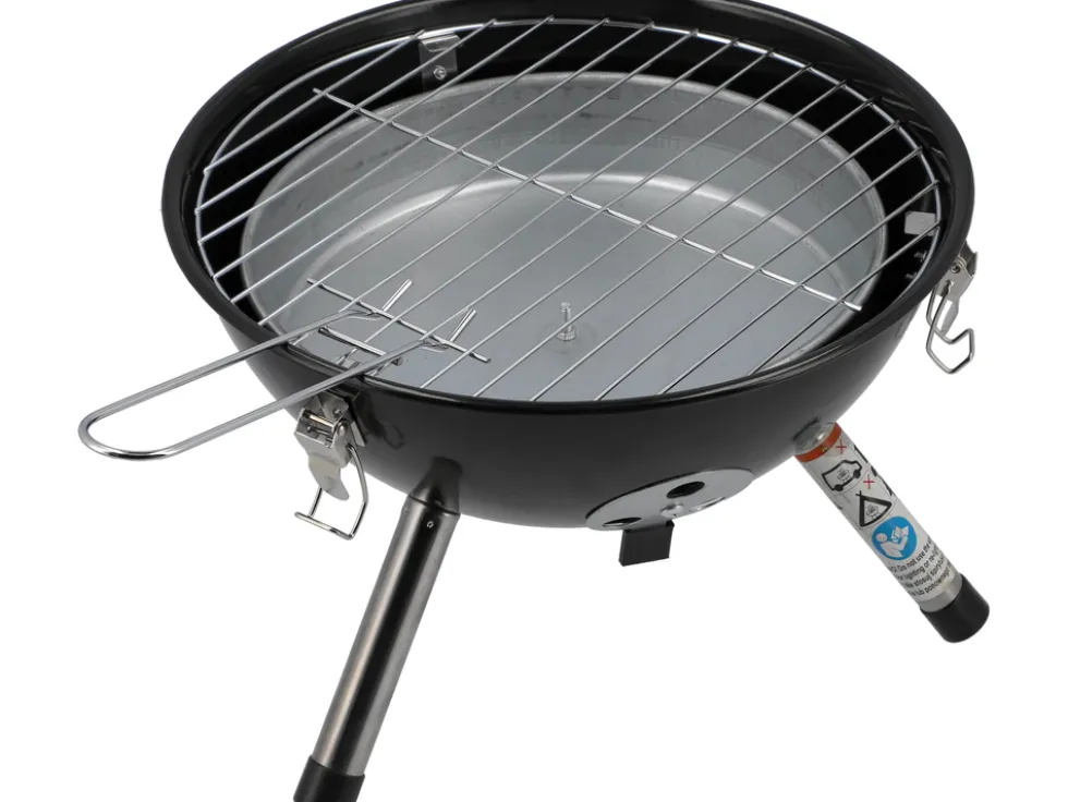 GRILL WĘGLOWY PRZENOŚNY, RUSZT 32CM