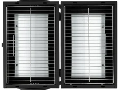 GRILL WĘGLOWY PRZENOŚNY 2 X RUSZT 34X21CM