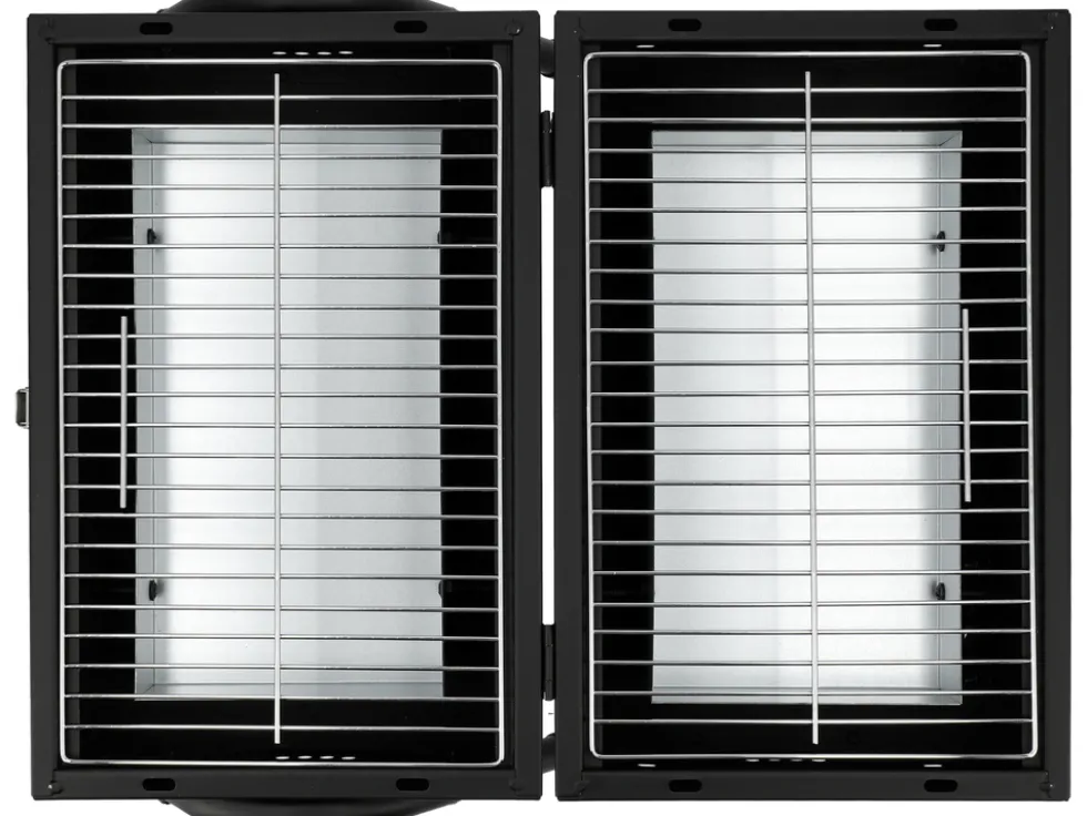 GRILL WĘGLOWY PRZENOŚNY 2 X RUSZT 34X21CM