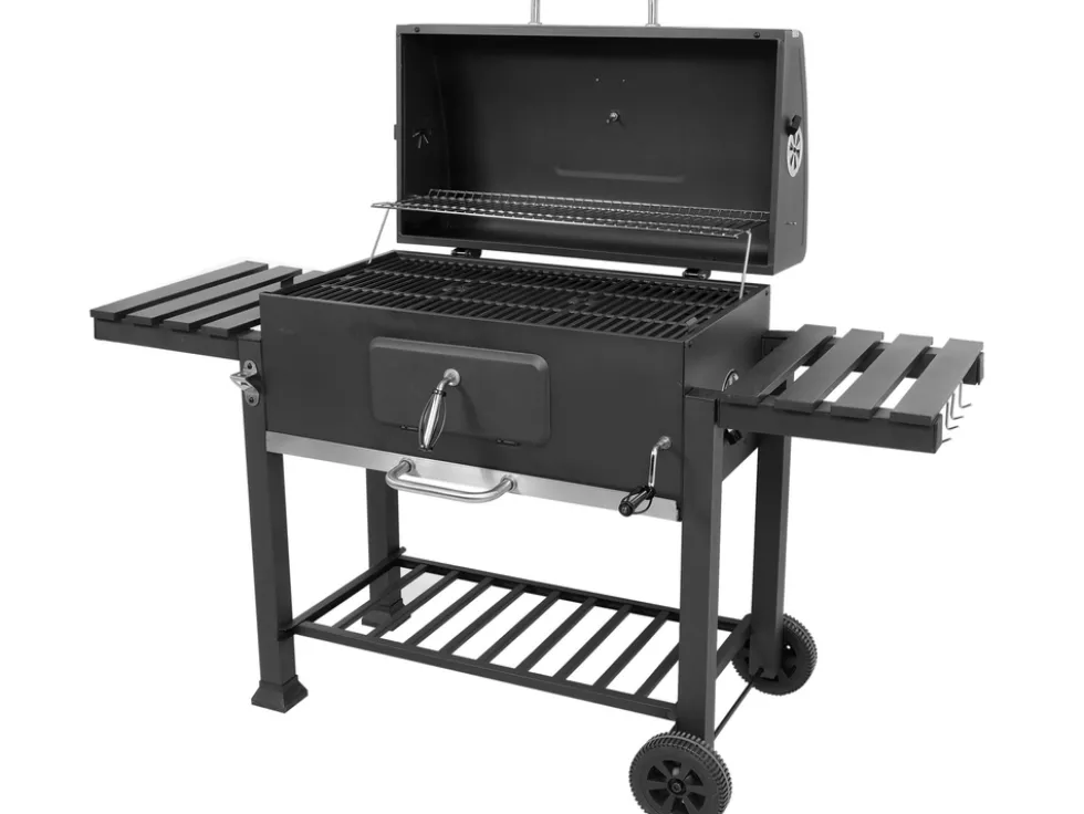 GRILL WĘGLOWY XXL ŻELIWNY RUSZT 78X42.5CM