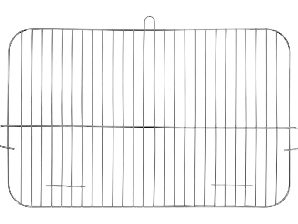 GRILL WĘGLOWY Z PÓŁKĄ, RUSZT 48 X 26.5CM
