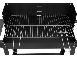 GRILL WĘGLOWY Z PÓŁKĄ, RUSZT 48 X 26.5CM