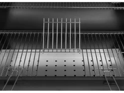 GRILL WĘGLOWY Z POKRYWĄ, RUSZT 71X35CM