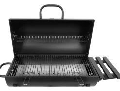 GRILL WĘGLOWY Z POKRYWĄ, RUSZT 71X35CM