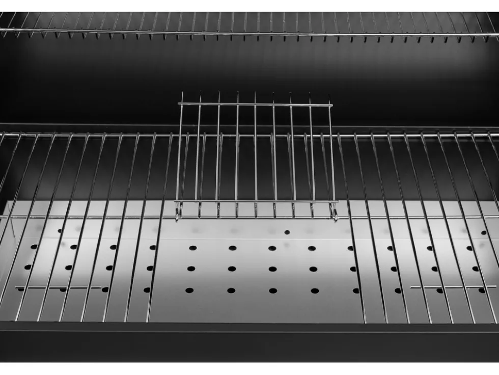 GRILL WĘGLOWY Z POKRYWĄ, RUSZT 71X34,5CM