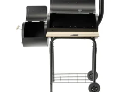 GRILL WĘGLOWY Z WĘDZARNIĄ, RUSZT 60X30CM