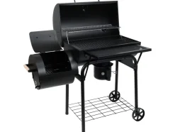 GRILL WĘGLOWY Z WĘDZARNIĄ XXL, RUSZT 64X37CM
