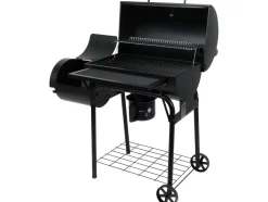GRILL WĘGLOWY Z WĘDZARNIĄ XXL, RUSZT 64X37CM