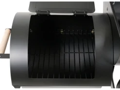GRILL WĘGLOWY Z WĘDZARNIĄ XXL, RUSZT 64X37CM
