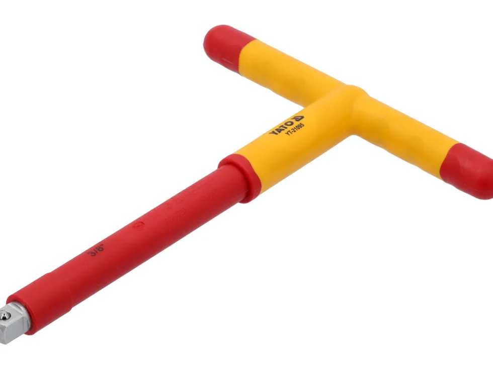 IZOLOWANA RĘKOJEŚĆ TYPU T Z ZABIERAKIEM 3/8" 200MM VDE