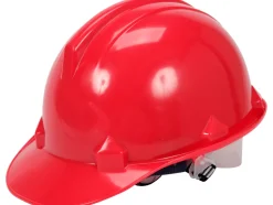 KASK OCHRONNY CZERWONY HDPE