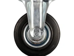 KÓŁKO STAŁE Z CZARNĄ GUMĄ 125MM