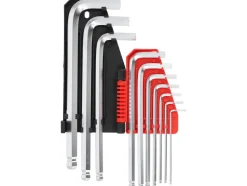 KLUCZE IMBUSOWE HEX, KULKA 2-12 MM, 10 CZ.
