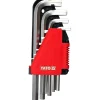 KLUCZE IMBUSOWE HEX 2-12 MM, 10 CZ.