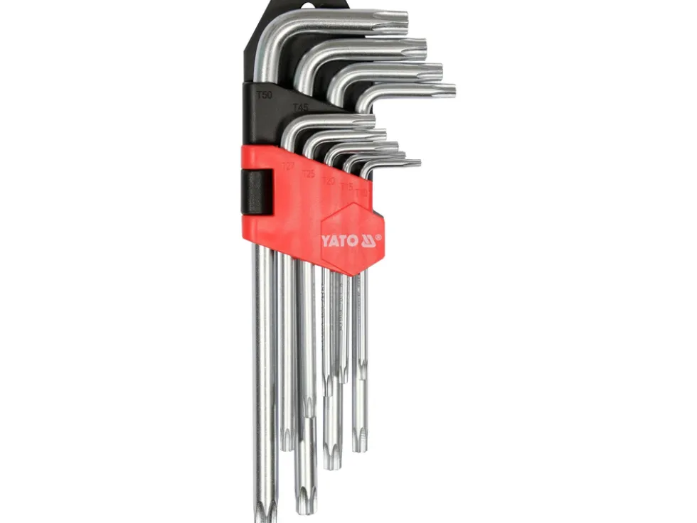 KLUCZE IMBUSOWE TORX T10-T50, 9 CZ.