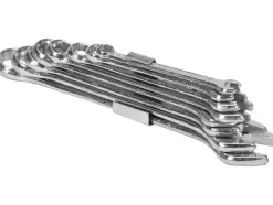 KLUCZE PŁASKO-OCZKOWE 6-19 MM, ZESTAW 8 SZT. CLIP