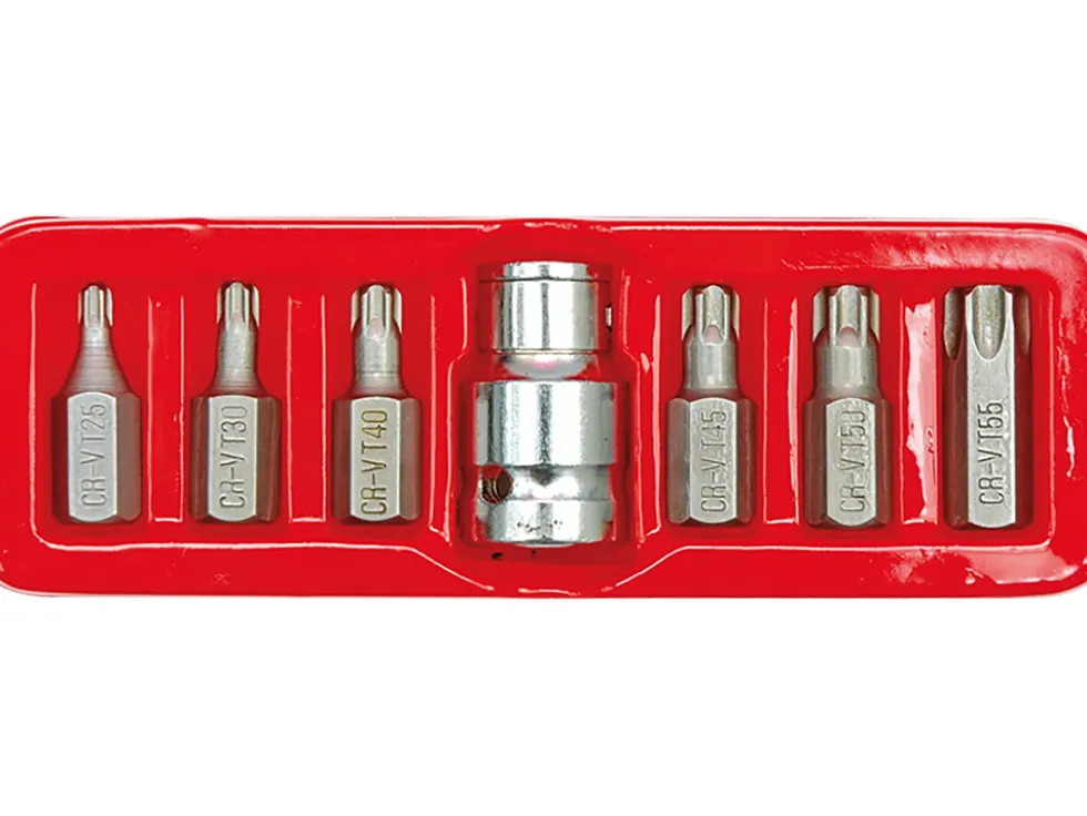 KLUCZE SPECJALNE TORX T25-T55, 7 SZT.