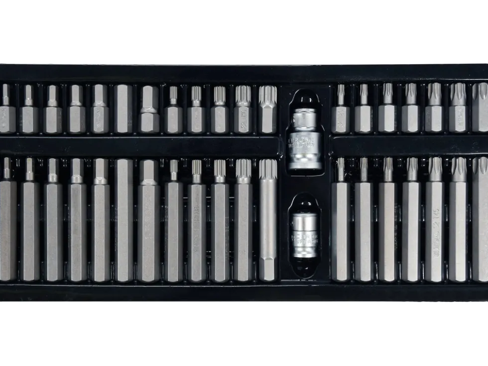 KOŃCÓWKI WKRĘTAKOWE HEX, TORX, SPLINE, ZESTAW 40 SZT.