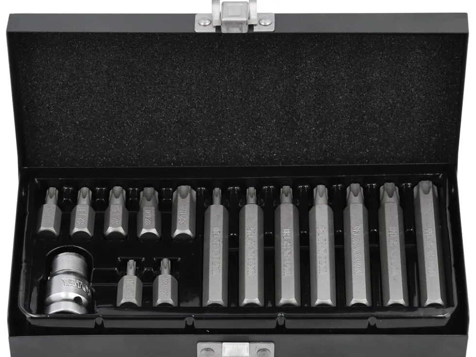 KOŃCÓWKI WKRĘTAKOWE TORX SECURITY, ZESTAW 15 SZT.