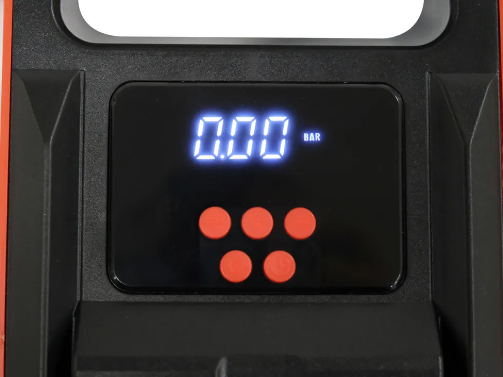 KOMPRESOR SAMOCHODOWY Z WYŚWIETLACZEM LCD