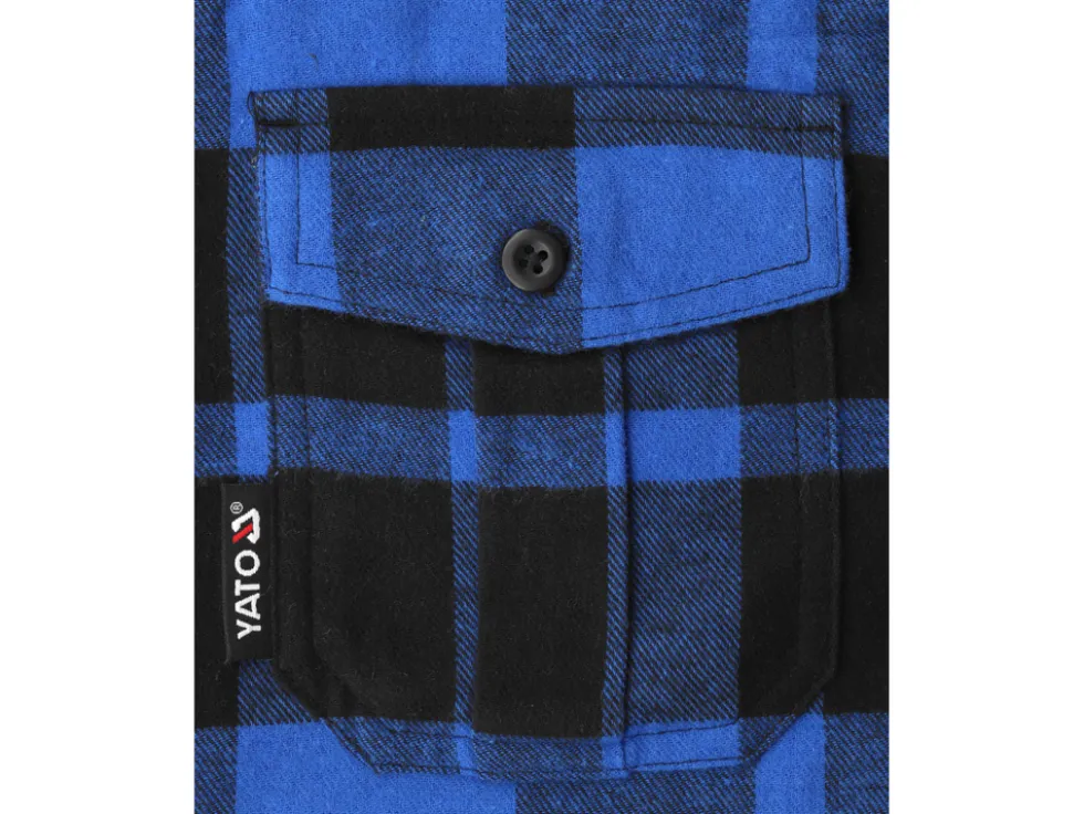 KOSZULA FLANELOWA NIEBIESKA ROZM. 3XL