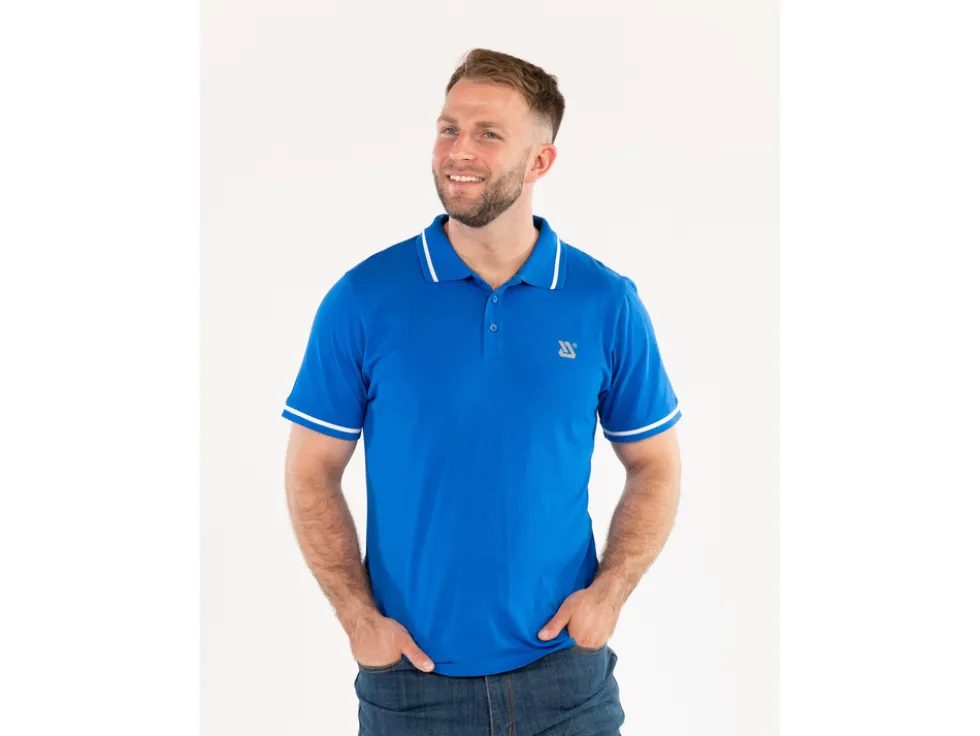KOSZULKA POLO SOFT NIEBIESKA ROZM. M