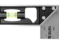 KĄTOWNIK ŚLUSARSKI NIERDZEWNY 150 MM Z LIBELLĄ