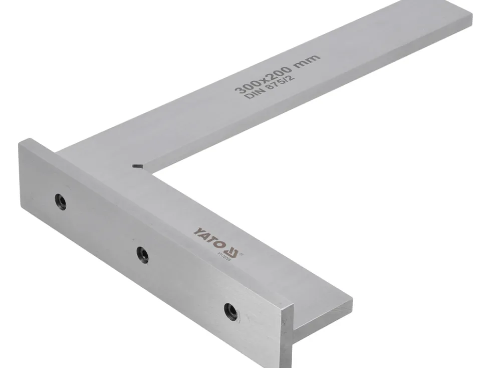 KĄTOWNIK ŚLUSARSKI ZE STOPKĄ 300X200 MM KL II
