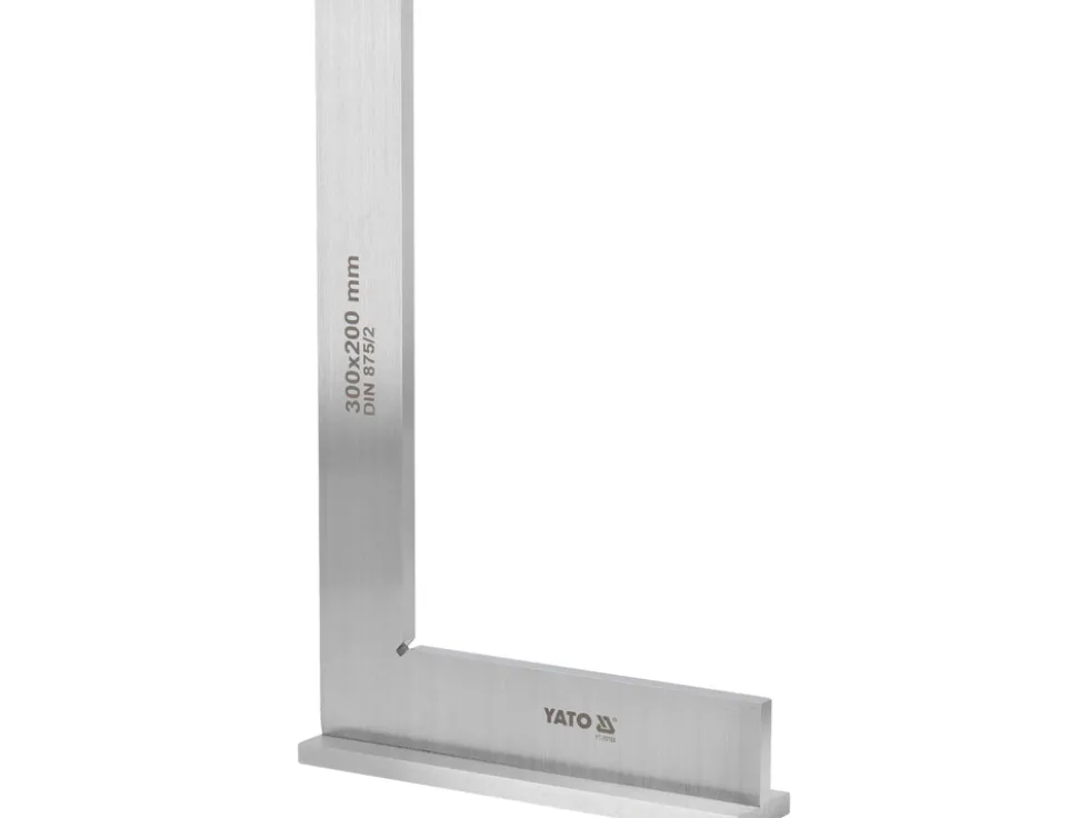 KĄTOWNIK ŚLUSARSKI ZE STOPKĄ 300X200 MM KL II