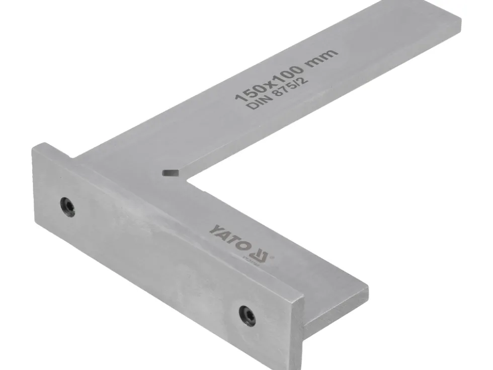 KĄTOWNIK ŚLUSARSKI ZE STOPKĄ 150X100 MM KL II