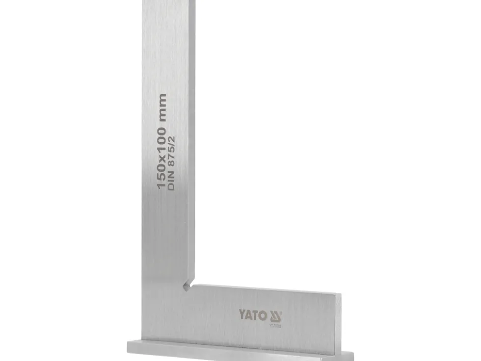 KĄTOWNIK ŚLUSARSKI ZE STOPKĄ 150X100 MM KL II