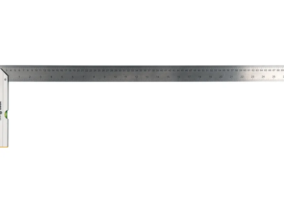 KĄTOWNIK METALOWY 700 MM ZE STOPKĄ I LIBELLĄ