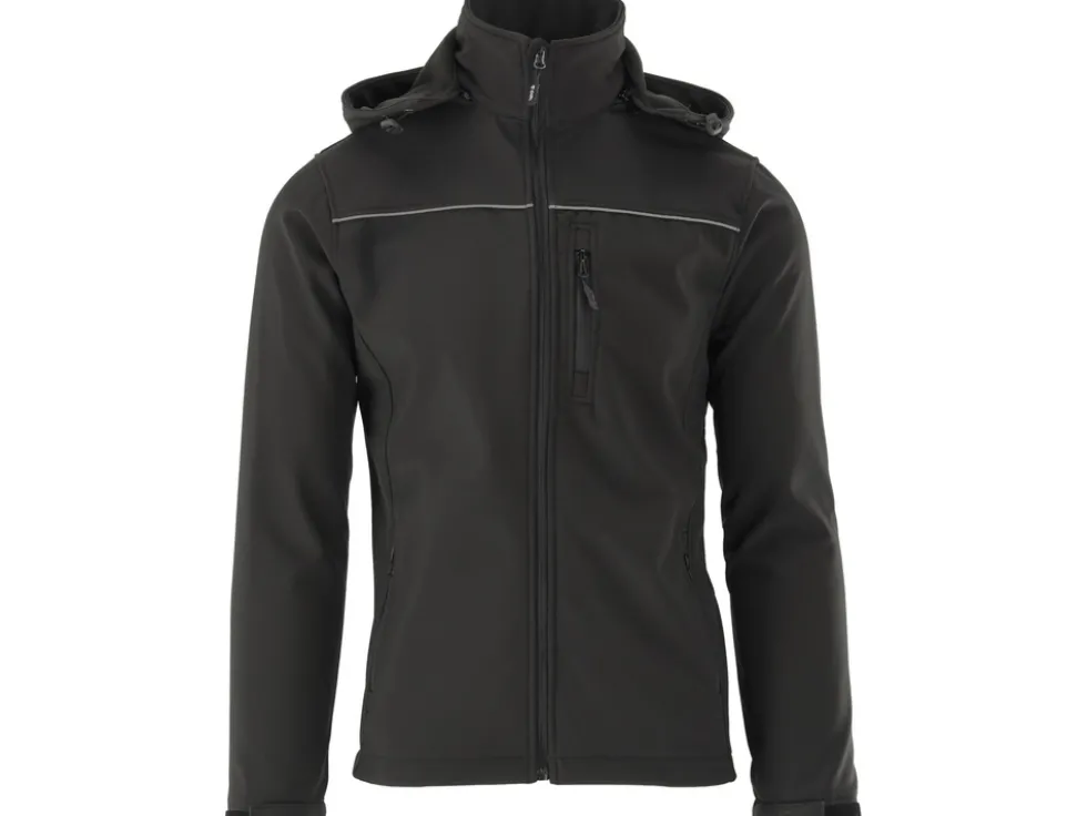 KURTKA SOFTSHELL Z KAPTUREM OBSIDIAN ROZM. S