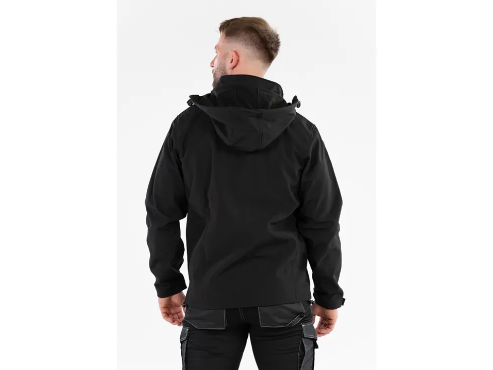 KURTKA SOFTSHELL Z KAPTUREM OBSIDIAN ROZM. S