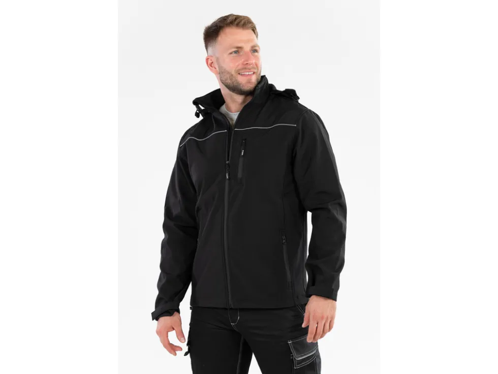 KURTKA SOFTSHELL Z KAPTUREM OBSIDIAN ROZM. 2XL