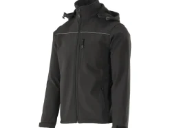 KURTKA SOFTSHELL Z KAPTUREM OBSIDIAN ROZM. M