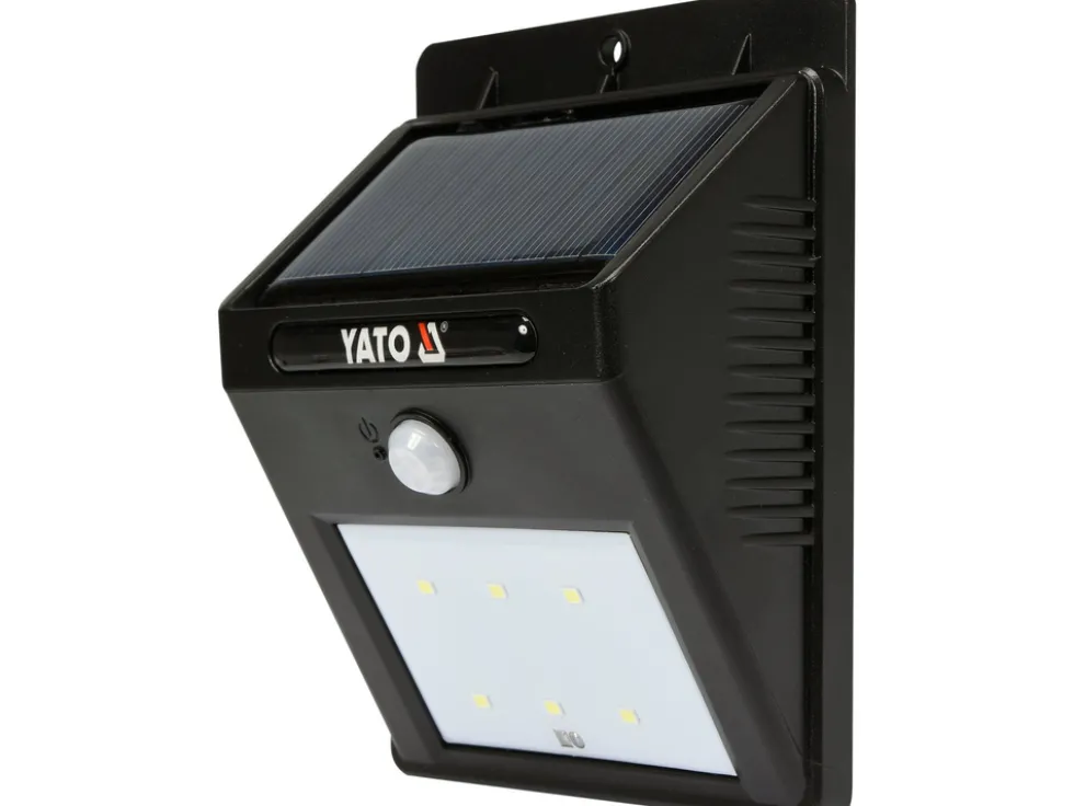 LAMPA ŚCIENNA SOLARNA Z CZUJNIKIEM RUCHU 6 SMD LED