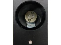 LAMPA ŚCIENNA ZEWNĘTRZNA CZARNA ALUMINIOWA 1XGU10 KWADRATOWA