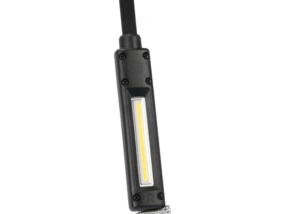 LAMPA WARSZTATOWA COB 500LM ELASTYCZNE RAMIĘ, REGULACJA ŚWIATŁA, IP54, IK07, PA6+TPR