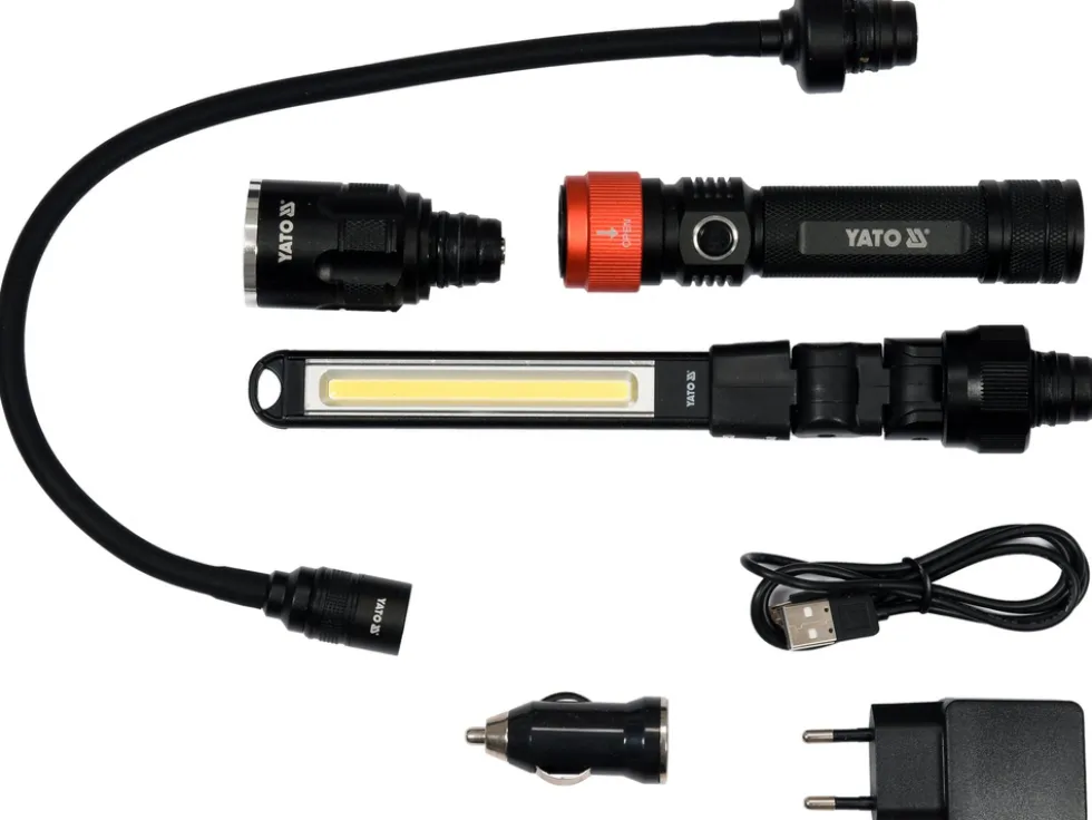 LAMPA WARSZTATOWA 3W1 W WALIZCE 380LM, LI-ION 3,7V 2200MAH, IP54