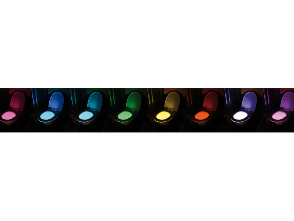LAMPKA LED RGB DO PODŚWIETLANIA MUSZLI WC Z CZUJNIKIEM RUCHU I ŚWIATŁA