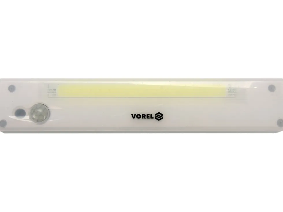 LAMPKA NOCNA COB LED 120LM CZUJNIK RUCHU I ZMIERZCHU, 3AAA