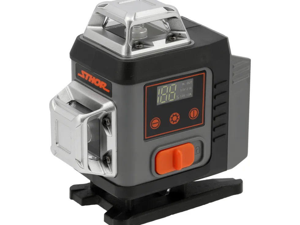 LASER ZIELONY 16 LINIOWY 4D Z AKCESORIAMI