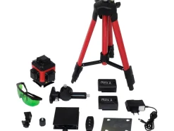 LASER ZIELONY 16 LINIOWY 4D Z AKCSESORIAMI I STATYWEM