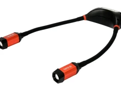 LATARKA NA SZYJĘ 300LM, PŁYNNA REGULACJA ŚWIATŁA, LI-ION 3,7V 2000MAH, ELASTYCZNE RAMIONA