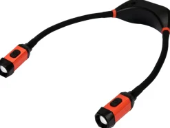 LATARKA NA SZYJĘ 300LM, PŁYNNA REGULACJA ŚWIATŁA, LI-ION 3,7V 2000MAH, ELASTYCZNE RAMIONA